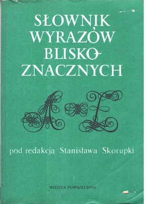 Słownik wyrazów bliskoznacznych